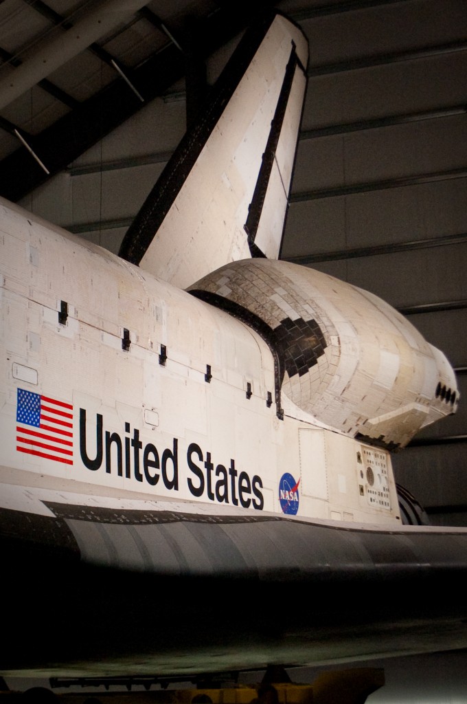 12 JAN 2013: Checking out the Endeavour's new digs in Exposition Park.