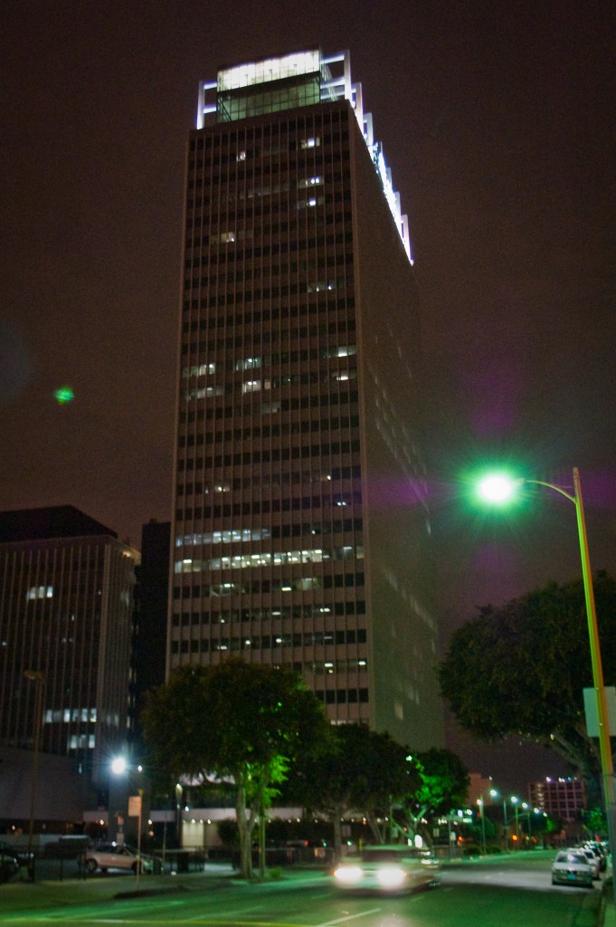 24-JAN-2013: The AT&T (formerly Transamerica) Tower, L.A.'s first high-rise. I worked here for 2+ years in the mid-90s.