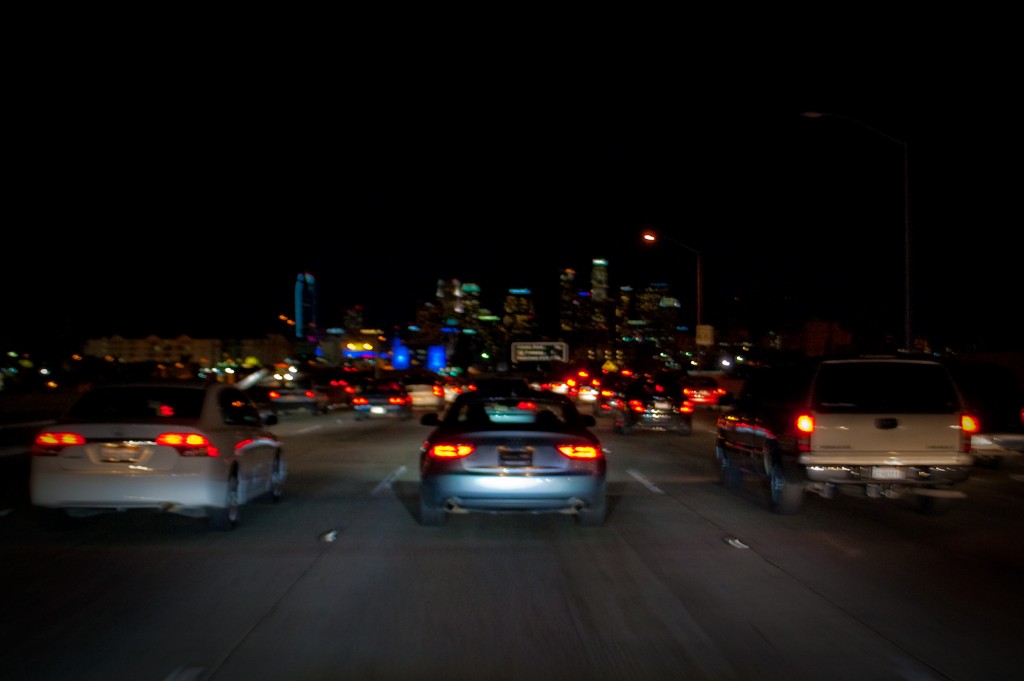 28-JAN-2013: Crawling on the 110 northbound at 6:30 on a Monday evening.