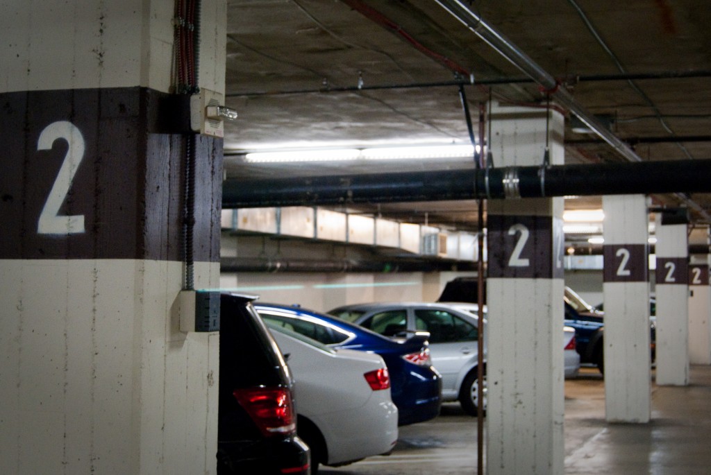 24-JUL-2013: Deuces wild in my building's parking garage.