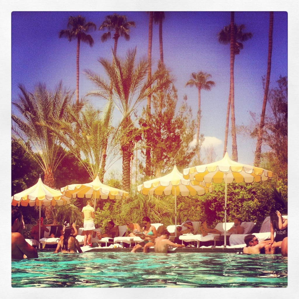 27-JUL-2013: Couldn't do better than this water-level Instagram shot on a hot Saturday in Palm Springs.