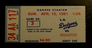 One of my earliest surviving tickets.