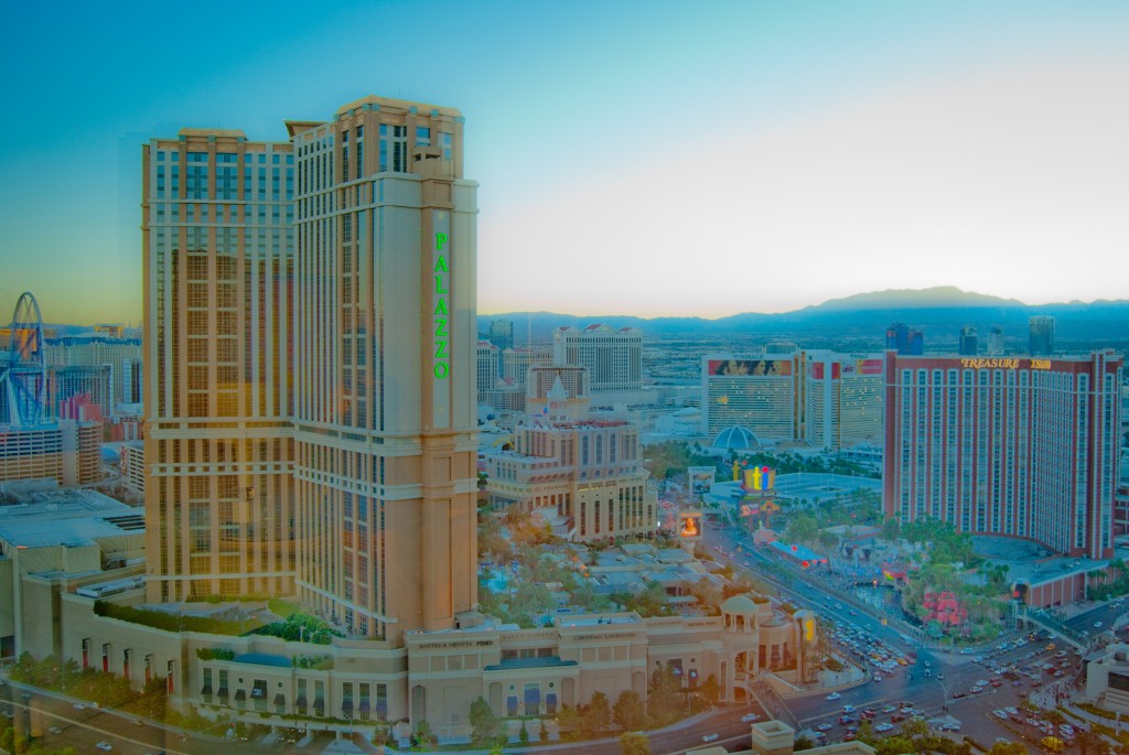 24-SEP-2013: An artsy filter of my view south down the Strip from the Wynn Las Vegas.