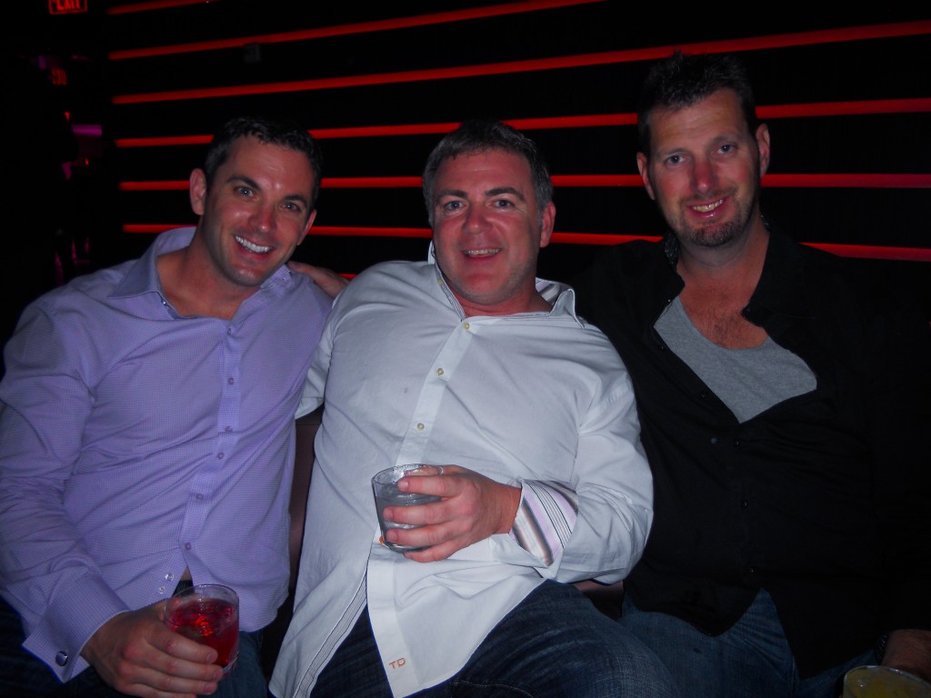 23-FEB-2013: Chris, Jeff and Eric, looking vaguely comfortable at LIV nightclub in Miami Beach.