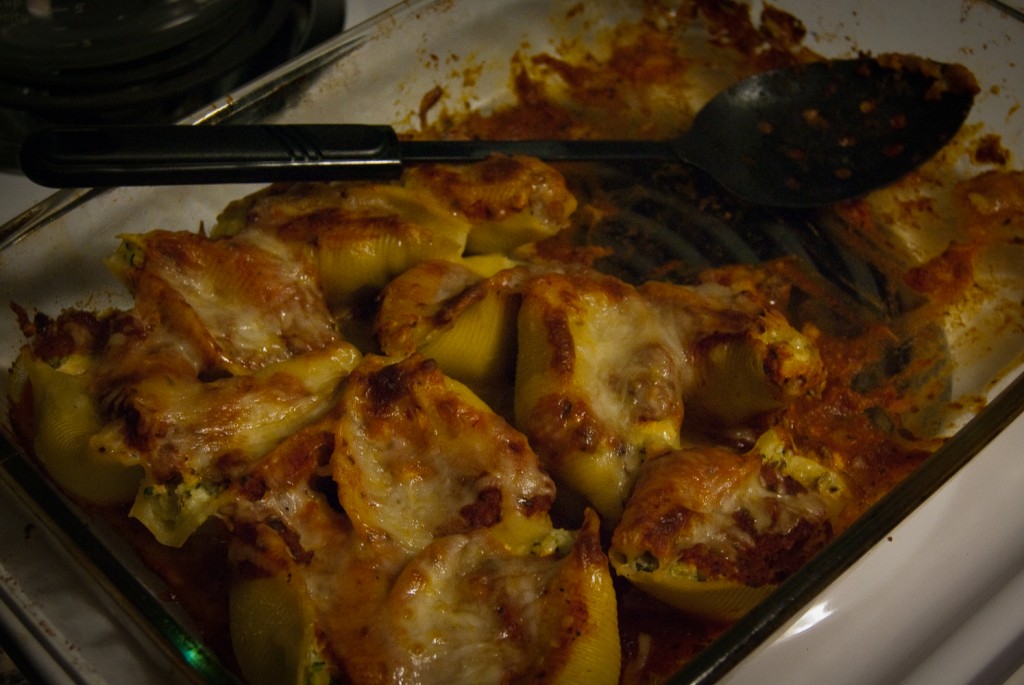 5-NOV-2013: Pretty much the best baked pasta shells ever.